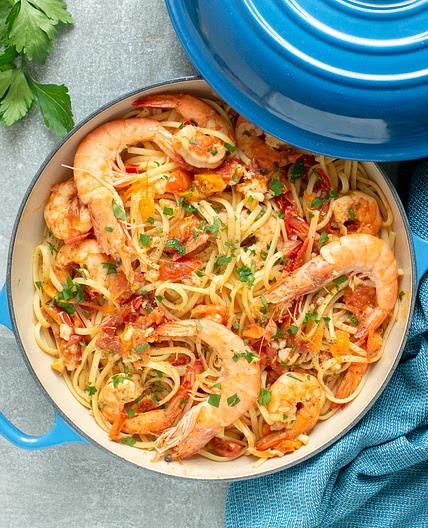 Prawn Linguine - Authentic Italian Recipe