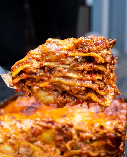 Smoky Roasted Pepper Lasagne