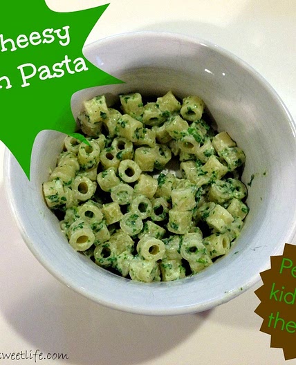 Toddler Meal: Easy Cheesy Spinach Pasta