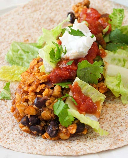 Easy tempeh tacos