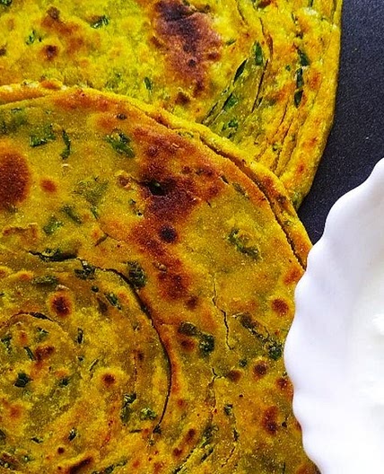 मेथी लच्छा पराठा (Methi Laccha paratha recipe in Hindi)
