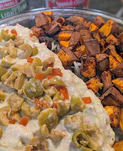 Protein Slop with Sweet Potatoes