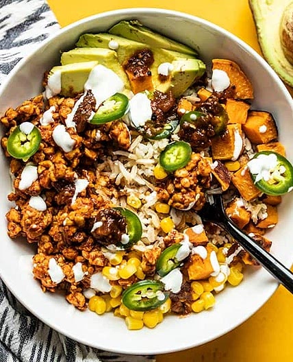 Tempeh Burrito Bowls
