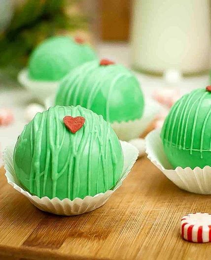 Grinch Hot Cocoa Bombs