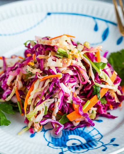 Asian Coleslaw with Sesame Dressing
