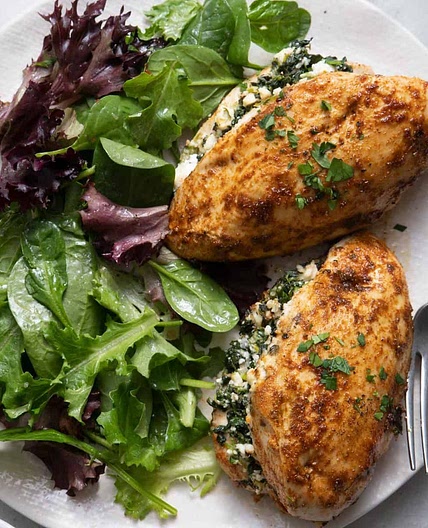 Spinach Feta Stuffed Chicken Recipe