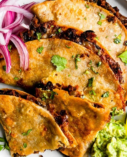 Crispy Sheet Pan Black Bean Tacos (Vegetarian)