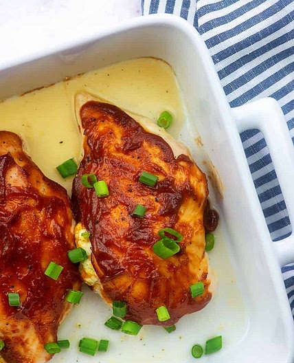 BBQ Ranch Stuffed Chicken Breasts