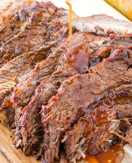 Crock Pot BBQ Beef Brisket (+Video)