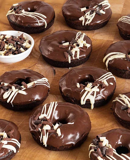 Chocolate Fudge Doughnuts