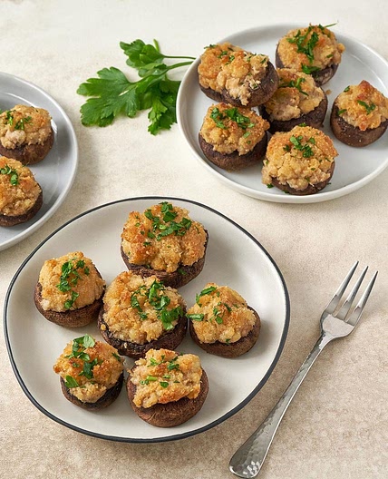 Stuffed Mushrooms with Crabmeat
