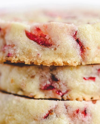 Cranberry Shortbread Cookies