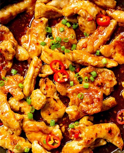 Crispy Chilli Chicken (Healthy Fakeaway Chinese)