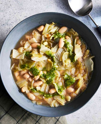 Cabbage & White Bean Soup