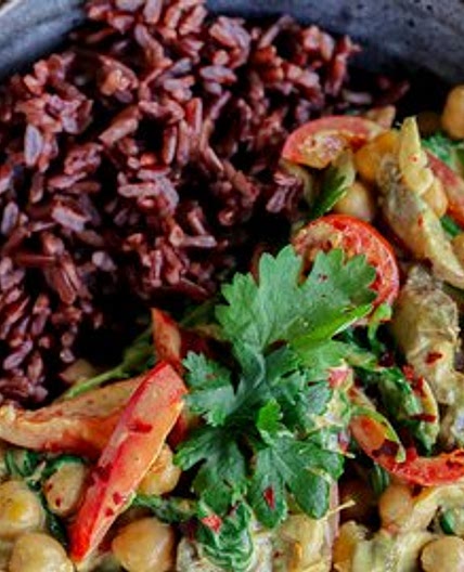 Mushroom & Chickpea Coconut Curry