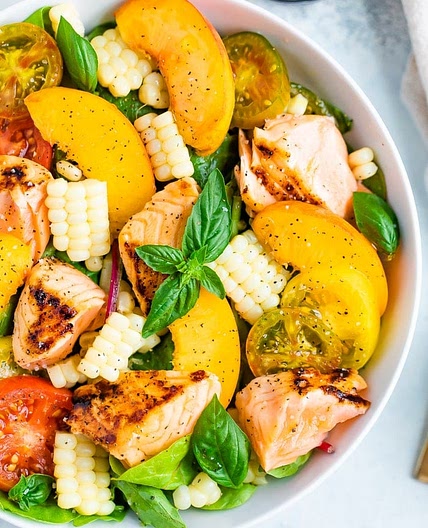 Grilled Salmon Salad