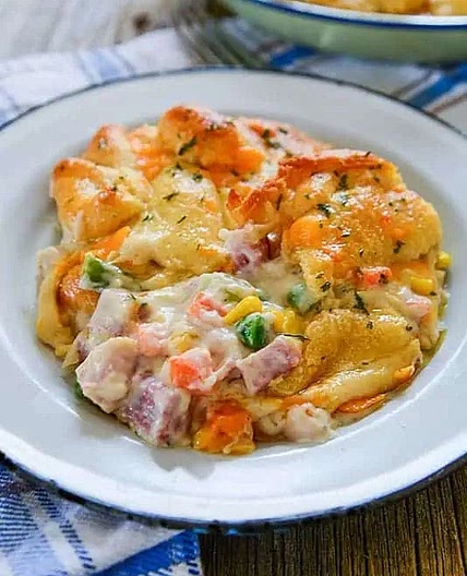Flakey and Buttery Ham Pot Pie