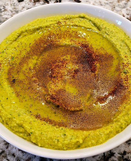 Cilantro jalapeño hummus