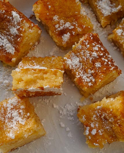 3 Ingredient Lemon Cake Bars with Angel Food Cake Mix