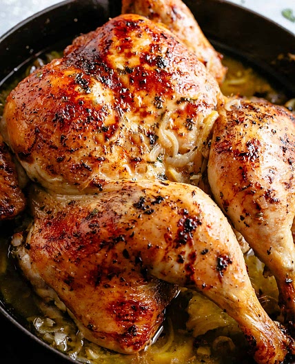 Lemon Garlic Roast Chicken