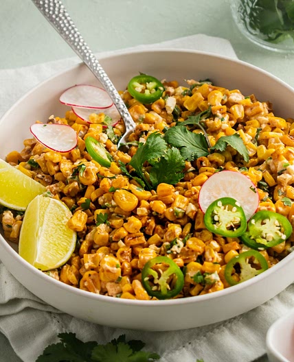 Healthy Mexican Street Corn Salad
