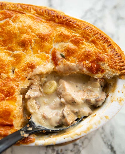 Chicken, Leek and Mushroom Pie