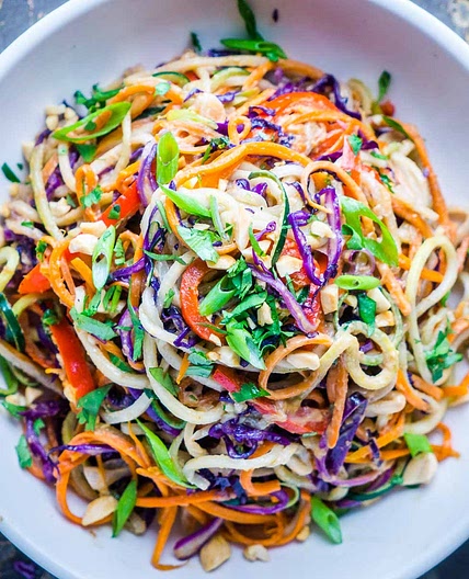 Thai Peanut Zoodles Recipe