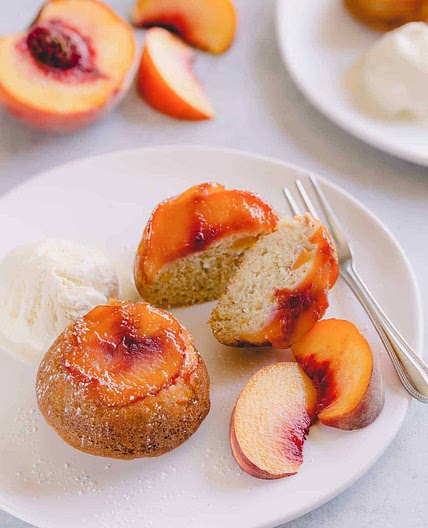 Peach Upside Down Mini Cakes