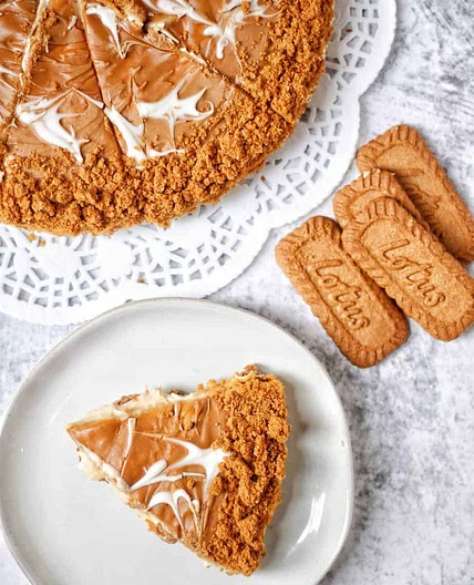 No bake lotus biscoff cheesecake