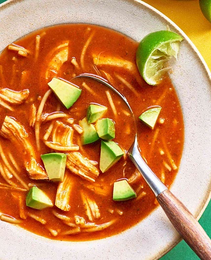 Sopa de Fideos (Chicken Noodle Soup with Sofrito)