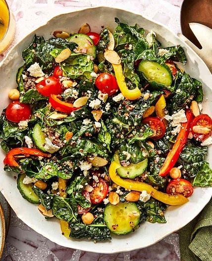 Kale & Quinoa Salad with Lemon Dressing