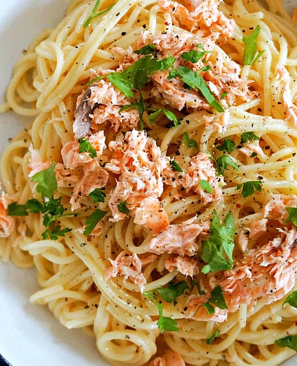 Salmon Carbonara