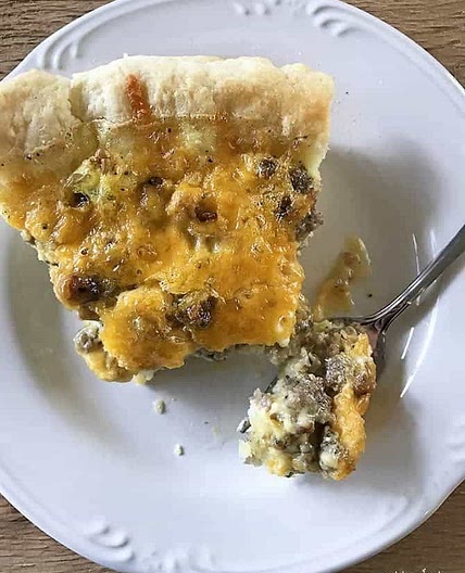 Southern Sausage Cheddar Quiche Recipe
