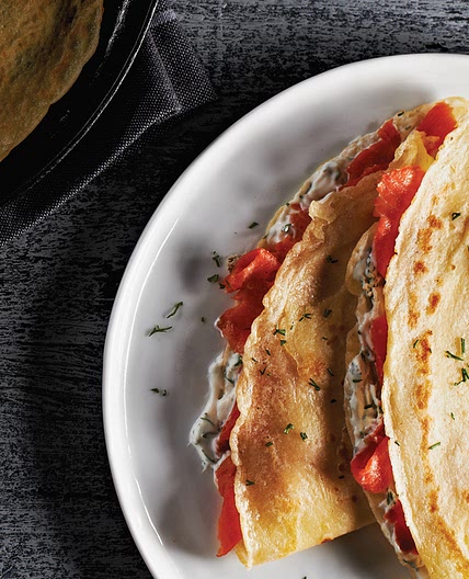 Smoked Salmon and Dill Crêpes