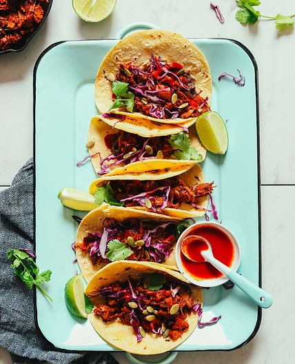 Spicy Jackfruit Tacos (1-Pot Meal!)
