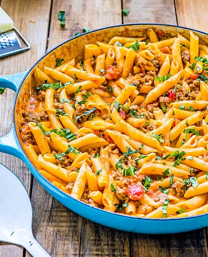 Creamy Sausage Pasta Skillet