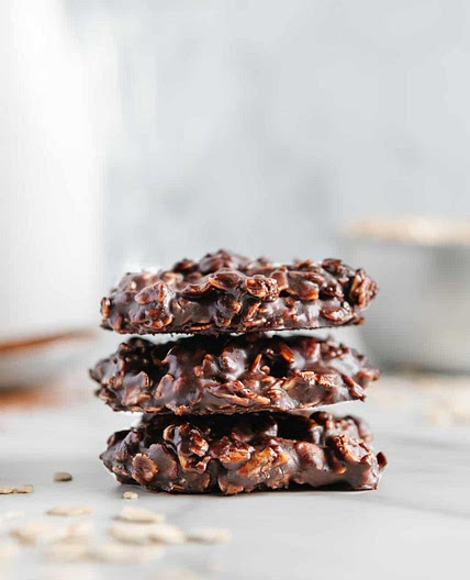 Easy No-Bake Vegan Chocolate Cookies (Gluten-Free)