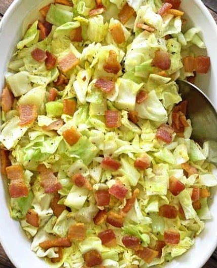 Southern Fried Cabbage with Bacon