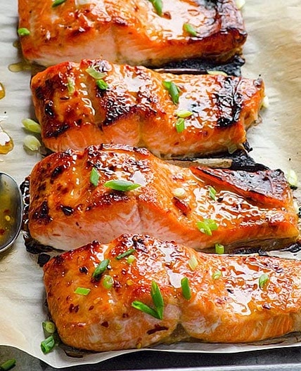 Broiled Thai Sweet Chili Salmon