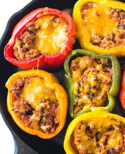 Ground Turkey Stuffed Peppers