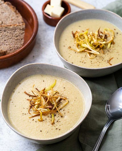 Creamy Vegan Potato Leek Soup