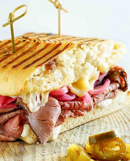 Panera Bread Steak & White Cheddar Panini