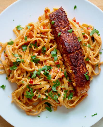 Cajun Salmon Pasta