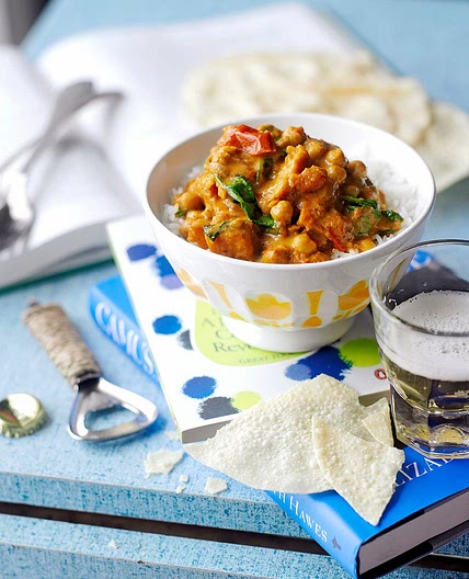 Sweet potato, chickpea & spinach curry