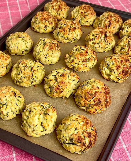 Zucchini ricotta balls