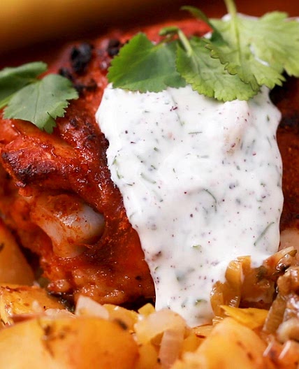 Harissa Chicken With Leeks and Potatoes Recipe by Tasty