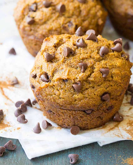 Pumpkin Chocolate Chip Muffins