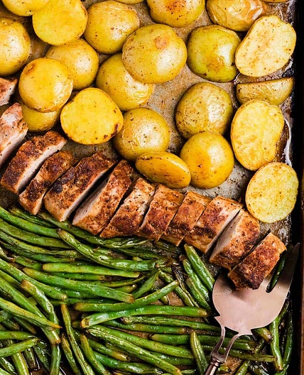Pork Tenderloin Sheet Pan Dinner with Vegetables