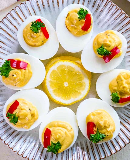 Deviled Eggs No Mayo