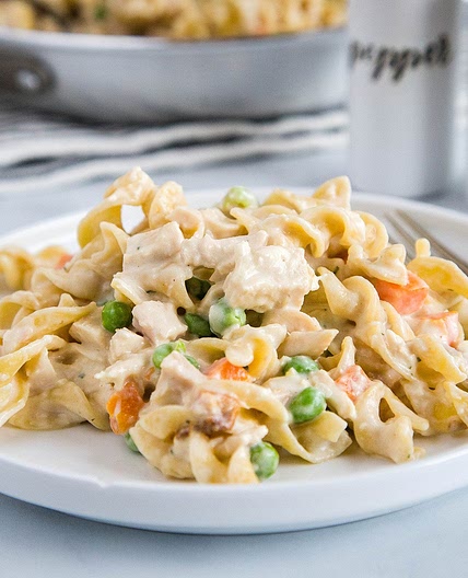 Chicken Pot Pie Noodles Recipe
